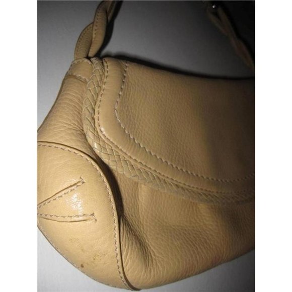 *Cole Haan Tan Sand Beige Leather Petite Envelope Satchel Shoulder Bag - Picture 8 of 8